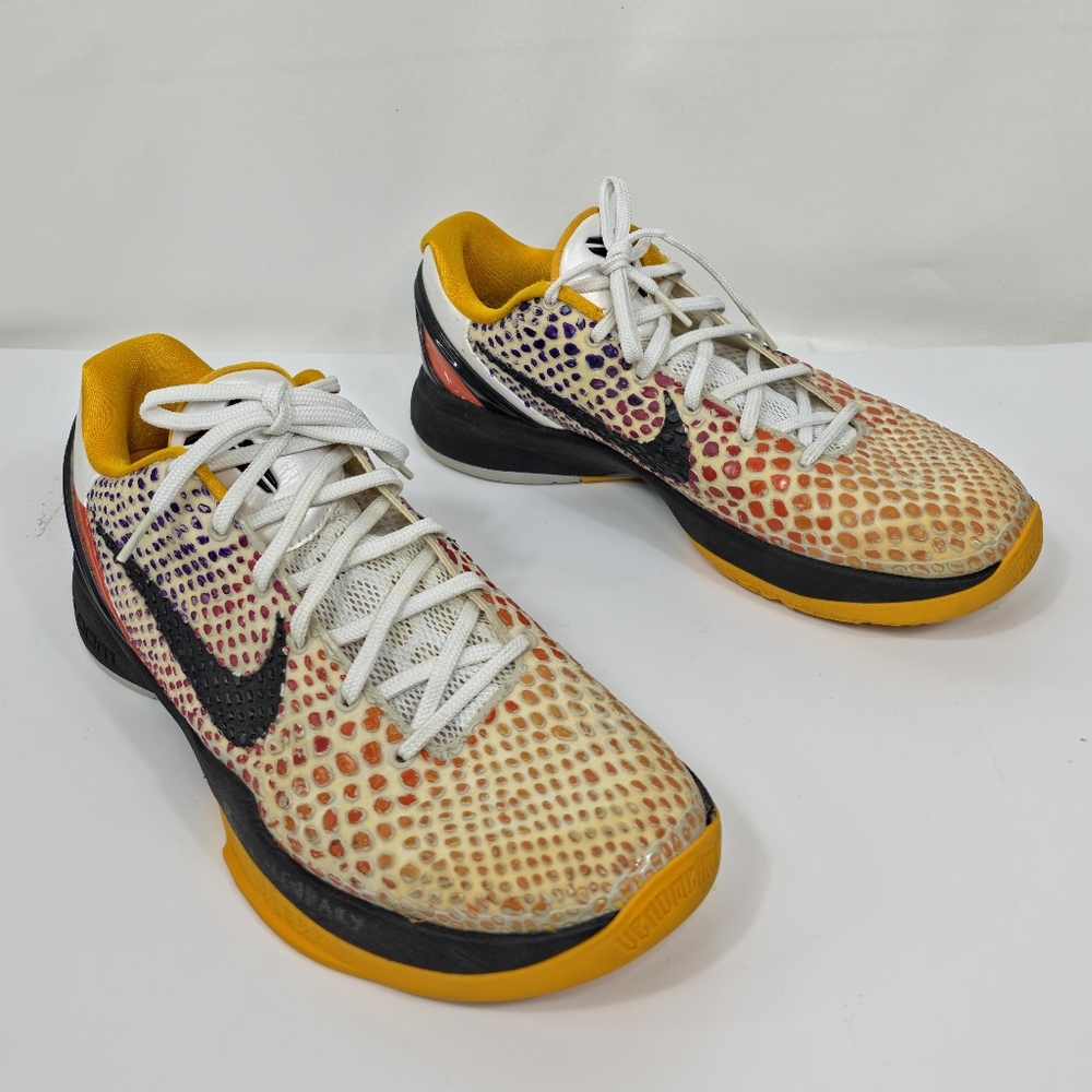 Nike Kobe 6 Protro Del Sol Sneakers Shoe Size 9.5 Custom Painted Project